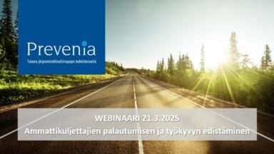 Webinaari: Ammattikuljettajien palautumisen ja työkyvyn edistäminen